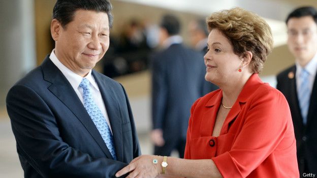 Tren sudamericano - Xi Jinping y Dilma Rousseff