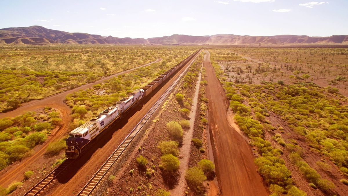 Tren minero de Fortescue, en Australia